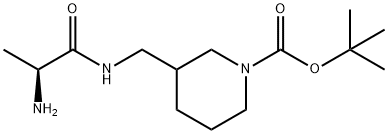 3-[((S)-2-AMino-propionylaMino)-Methyl]-piperidine-1-carboxylic acid tert-butyl ester Structure