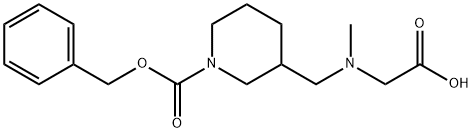 3-[(CarboxyMethyl-Methyl-aMino)-Methyl]-piperidine-1-carboxylic acid benzyl ester|