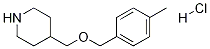 4-(4-Methyl-benzyloxyMethyl)-piperidine hydrochloride Struktur