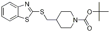 4-(Benzothiazol-2-ylsulfanylMethyl)
-piperidine-1-carboxylic acid tert-
butyl ester Structure