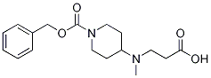 4-(CarboxyMethyl-ethyl-aMino)-piperidine-1-carboxylic acid benzyl ester 化学構造式