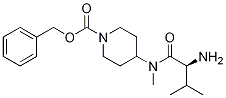 4-[((S)-2-AMino-3-Methyl-butyryl)-Methyl-aMino]-piperidine-1-carboxylic acid benzyl ester Struktur