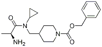 4-{[((S)-2-AMino-propionyl)-cyclopropyl-aMino]-Methyl}-piperidine-1-carboxylic acid benzyl ester Struktur