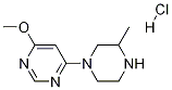 4-Methoxy-6-(3-Methyl-piperazin-1-yl)-pyriMidine hydrochloride Struktur