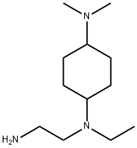 N1-(2-氨基乙基)-N1-乙基-N4,N4-二甲基环己烷-1,4-二胺 结构式
