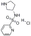 ピリジン-2-スルホン酸(R)-ピロリジン-3-イルアミド塩酸塩 化学構造式