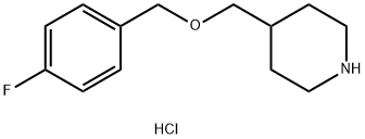 4-(4-氟苄氧基甲基)-哌啶盐酸盐, 123855-53-8, 结构式