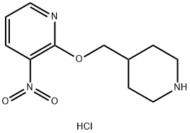 3-硝基-2-(哌啶-4-基甲氧基)-吡啶盐酸盐,1261230-71-0,结构式