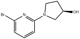 (R)-1-(6-溴-吡啶-2-基)-吡咯烷-3-醇,1264034-44-7,结构式