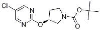 (S)-3-(5-Chloro-pyrimidin-2-yloxy)-pyrrolidine-1-carboxylic acid tert-butyl ester Struktur