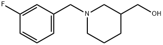 [1-(3-Fluoro-benzyl)-piperidin-3-yl]-methanol Struktur