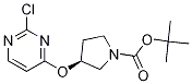 (S)-3-(2-Chloro-pyrimidin-4-yloxy)-pyrrolidine-1-carboxylic acid tert-butyl ester Struktur