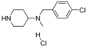 (4-氯-苄基)-甲基-哌啶-4-基-胺盐酸盐, 1261233-16-2, 结构式
