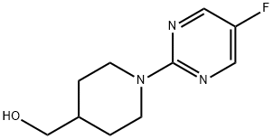 [1-(5-Fluoro-pyrimidin-2-yl)-piperidin-4-yl]-methanol Structure