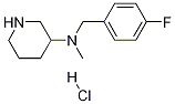 (4-氟-苄基)-甲基哌啶-3-基-胺盐酸盐, , 结构式