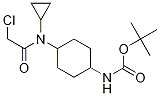 (1R,4R)-{4-[(2-Chloro-acetyl)-cyclopropyl-aMino]-cyclohexyl}-carbaMic acid tert-butyl ester Struktur