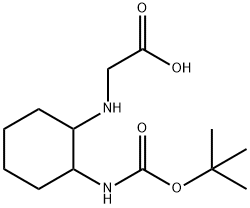 (2-tert-ButoxycarbonylaMino-cyclohexylaMino)-acetic acid Struktur