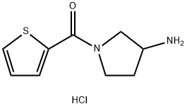 (3-氨基-吡咯烷-1-基)-噻吩-2-基-甲酮盐酸盐,1353958-66-3,结构式