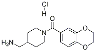 (4-氨甲基哌啶-1-基)-(2,3-二氢-苯并[1,4]二氧杂环己烯-6-基)-甲酮盐酸盐 结构式