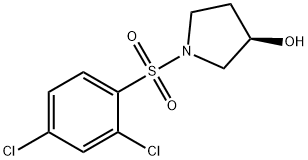 (R)-1-(2,4-Dichloro-benzenesulfonyl)-pyrrolidin-3-ol Struktur