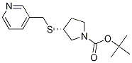 (R)-3-(Pyridin-3-ylMethylsulfanyl)-
pyrrolidine-1-carboxylic acid tert-
butyl ester