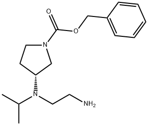 (R)-3-[(2-AMino-ethyl)-isopropyl-aMino]-pyrrolidine-1-carboxylic acid benzyl ester Struktur