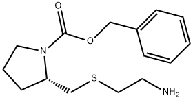 (S)-2-(2-AMino-ethylsulfanylMethyl)-pyrrolidine-1-carboxylic acid benzyl ester Struktur