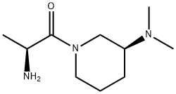 (S)-2-AMino-1-((S)-3-diMethylaMino-piperidin-1-yl)-propan-1-one Struktur