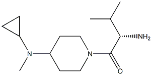 (S)-2-AMino-1-[4-(cyclopropyl-Methyl-aMino)-piperidin-1-yl]-3-Methyl-butan-1-one 化学構造式