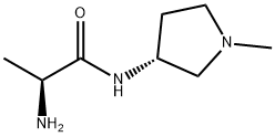 (S)-2-AMino-N-((R)-1-Methyl-pyrrolidin-3-yl)-propionaMide Struktur
