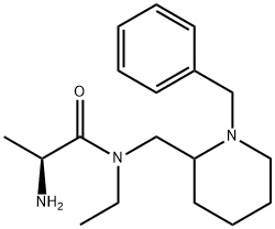 (S)-2-AMino-N-(1-benzyl-piperidin-2-ylMethyl)-N-ethyl-propionaMide 化学構造式