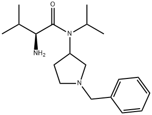 (S)-2-AMino-N-(1-benzyl-pyrrolidin-3-yl)-N-isopropyl-3-Methyl-butyraMide Struktur