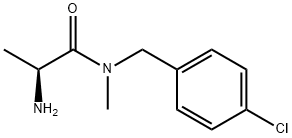 (S)-2-AMino-N-(4-chloro-benzyl)-N-Methyl-propionaMide Struktur