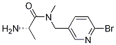 (S)-2-AMino-N-(6-broMo-pyridin-3-ylMethyl)-N-Methyl-propionaMide Struktur