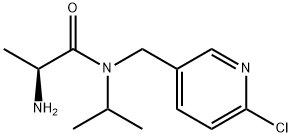 (S)-2-AMino-N-(6-chloro-pyridin-3-ylMethyl)-N-isopropyl-propionaMide Struktur