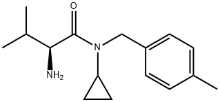 (S)-2-AMino-N-cyclopropyl-3-Methyl-N-(4-Methyl-benzyl)-butyraMide Structure