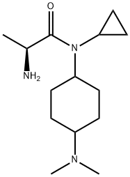 (S)-2-AMino-N-cyclopropyl-N-(4-diMethylaMino-cyclohexyl)-propionaMide Struktur