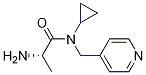 (S)-2-氨基-N-环丙基-N-(吡啶-4-基甲基)丙酰胺, 1304396-84-6, 结构式