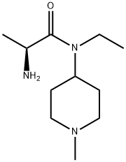 (S)-2-AMino-N-ethyl-N-(1-Methyl-piperidin-4-yl)-propionaMide Structure