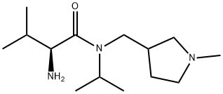 (S)-2-AMino-N-isopropyl-3-Methyl-N-(1-Methyl-pyrrolidin-3-ylMethyl)-butyraMide Struktur