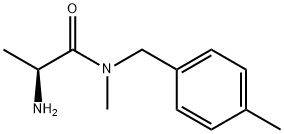 (S)-2-AMino-N-Methyl-N-(4-Methyl-benzyl)-propionaMide Struktur