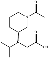 [((R)-1-Acetyl-piperidin-3-yl)-isopropyl-aMino]-acetic acid Structure