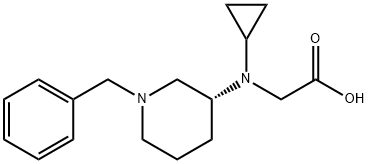 [((R)-1-Benzyl-piperidin-3-yl)-cyclopropyl-aMino]-acetic acid 结构式