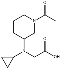 [(1-Acetyl-piperidin-3-yl)-cyclopropyl-aMino]-acetic acid Structure
