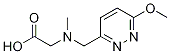 N-((6-甲氧基哒嗪-3-基)甲基)-N-甲基甘氨酸, 1353951-81-1, 结构式