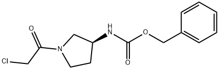 [(S)-1-(2-Chloro-acetyl)-pyrrolidin-3-yl]-carbaMic acid benzyl ester Structure