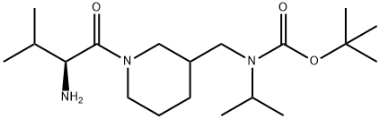 [1-((S)-2-AMino-3-Methyl-butyryl)-piperidin-3-ylMethyl]-isopropyl-carbaMic acid tert-butyl ester Struktur