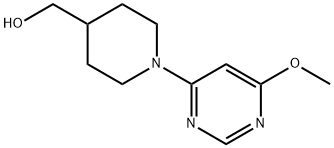 [1-(6-甲氧基-嘧啶-4-基)-哌啶-4-基]-甲醇, 1353966-41-2, 结构式