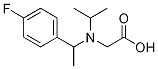 {[1-(4-Fluoro-phenyl)-ethyl]-isopropyl-aMino}-acetic acid Struktur