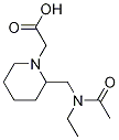 {2-[(Acetyl-ethyl-aMino)-Methyl]-piperidin-1-yl}-acetic acid Structure